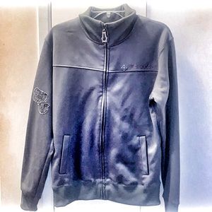 - Monarchy Grey zippered hoodie embroidered sizeM